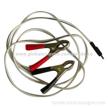 Alligator Clips to DC 5.5mm Cable Assemble, Black, White and Red Colors